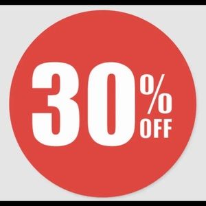 Sale 30% off on all my closet!